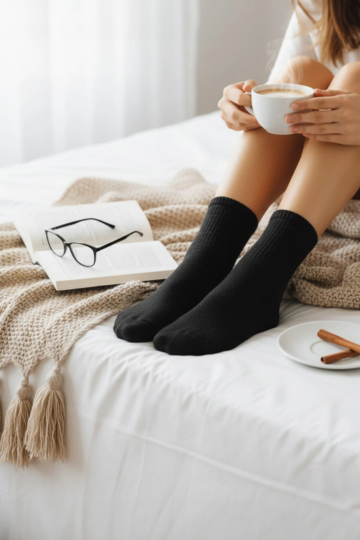 6-Pack Cotton Ribbed Knit Socks