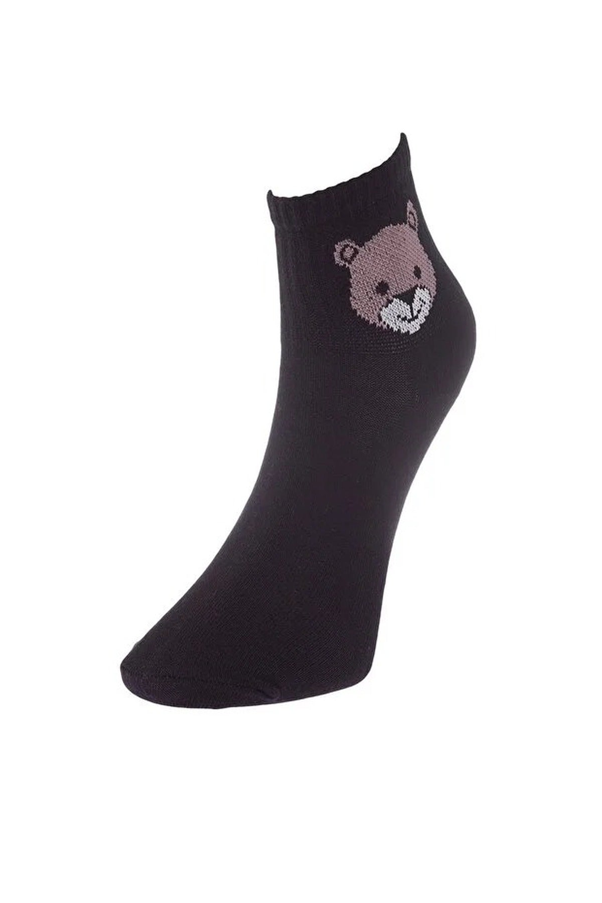 5-Pack Cotton Teddy Bear Knit Socks