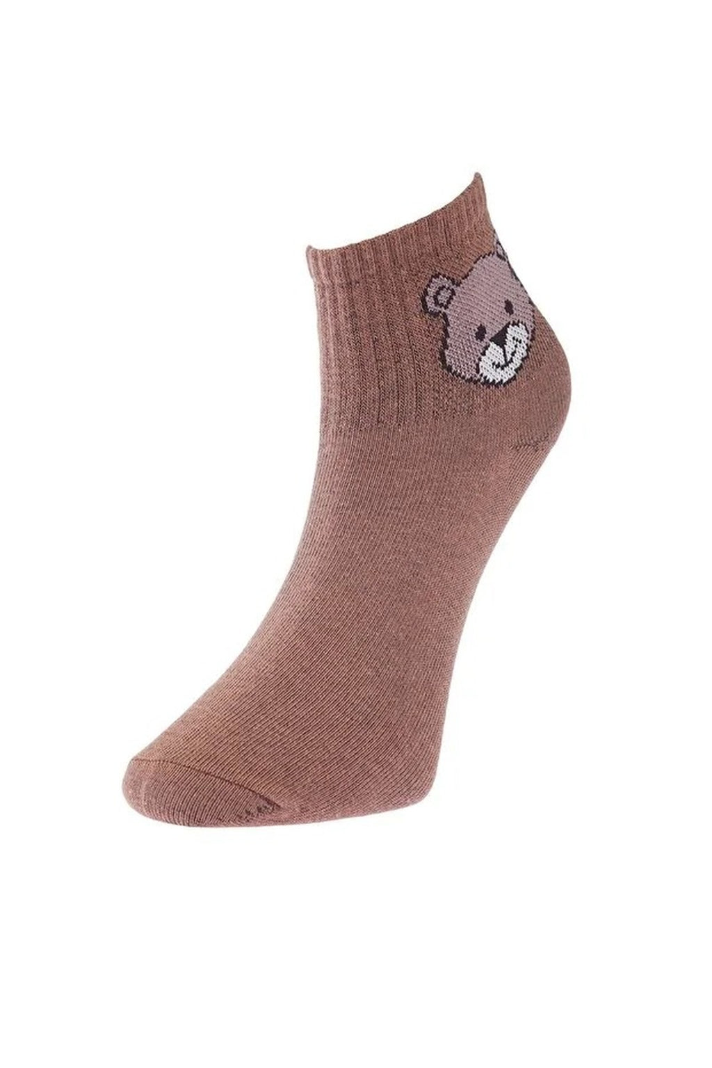5-Pack Cotton Teddy Bear Knit Socks