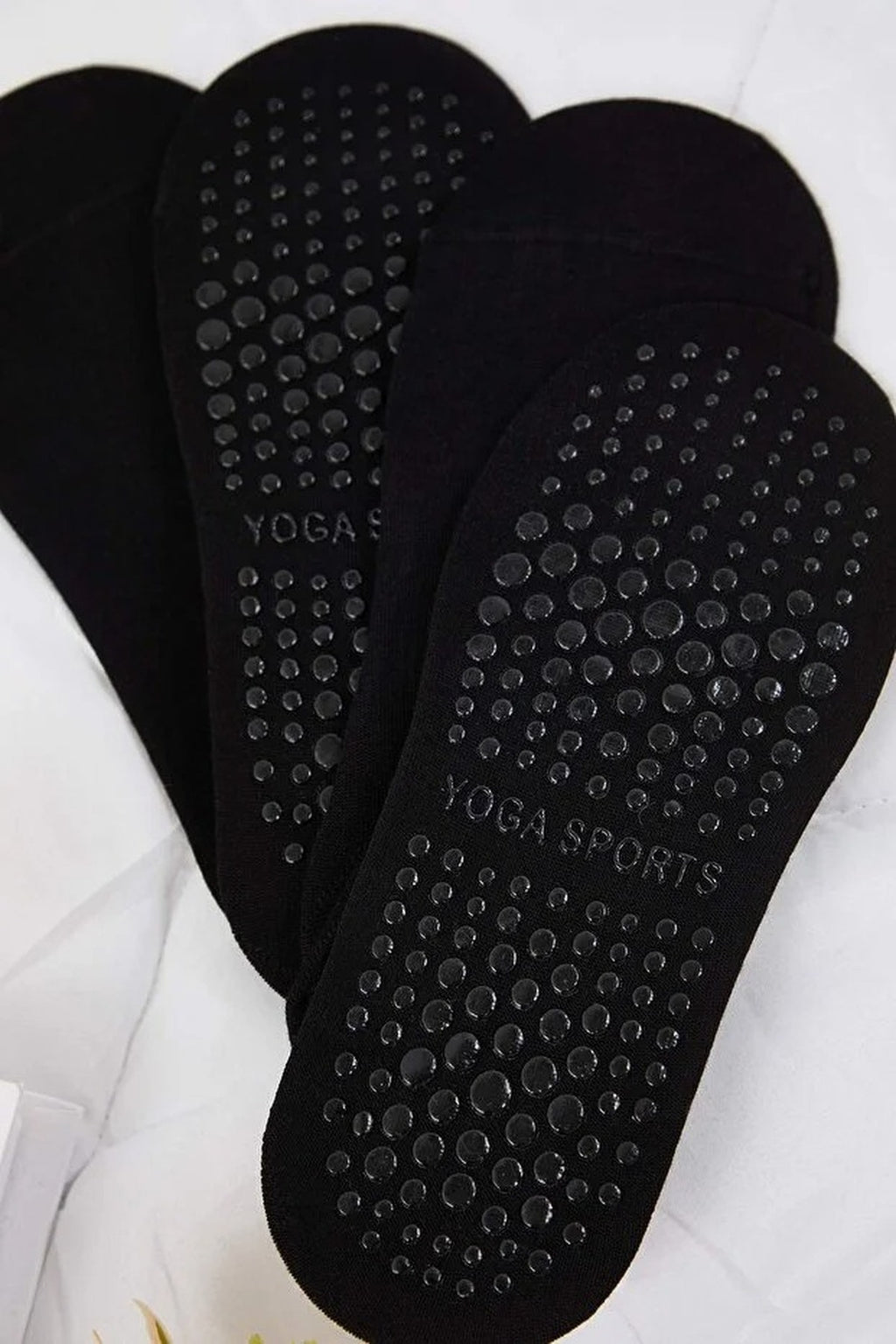 2-Pack Cotton Non-Slip Yoga/Pilates Knit Socks