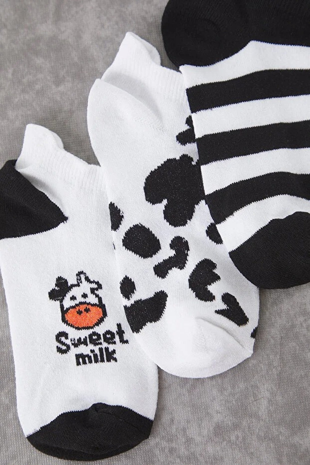 3-Pack Animal Patterned Jacquard Knit Socks