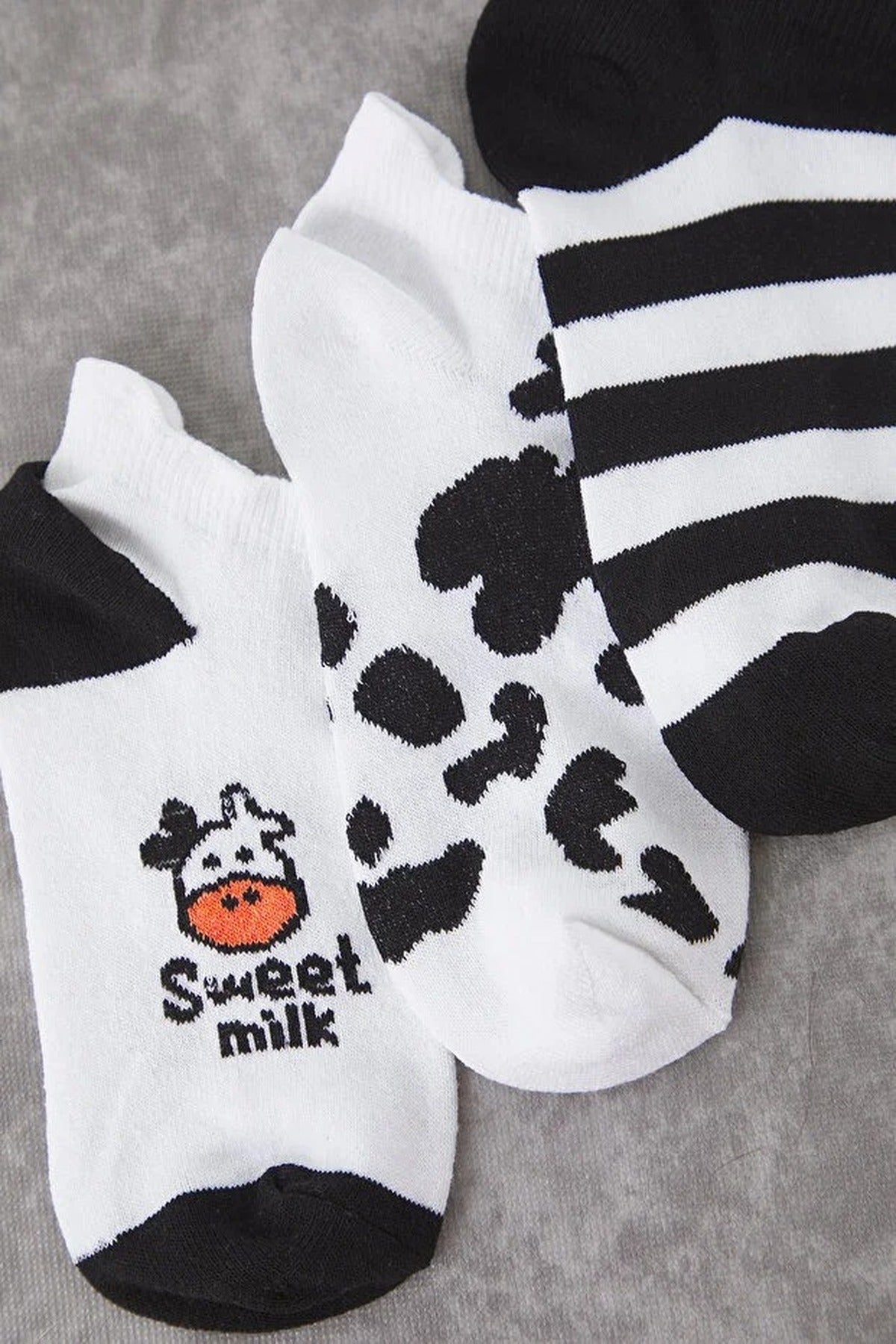 3-Pack Animal Patterned Jacquard Knit Socks