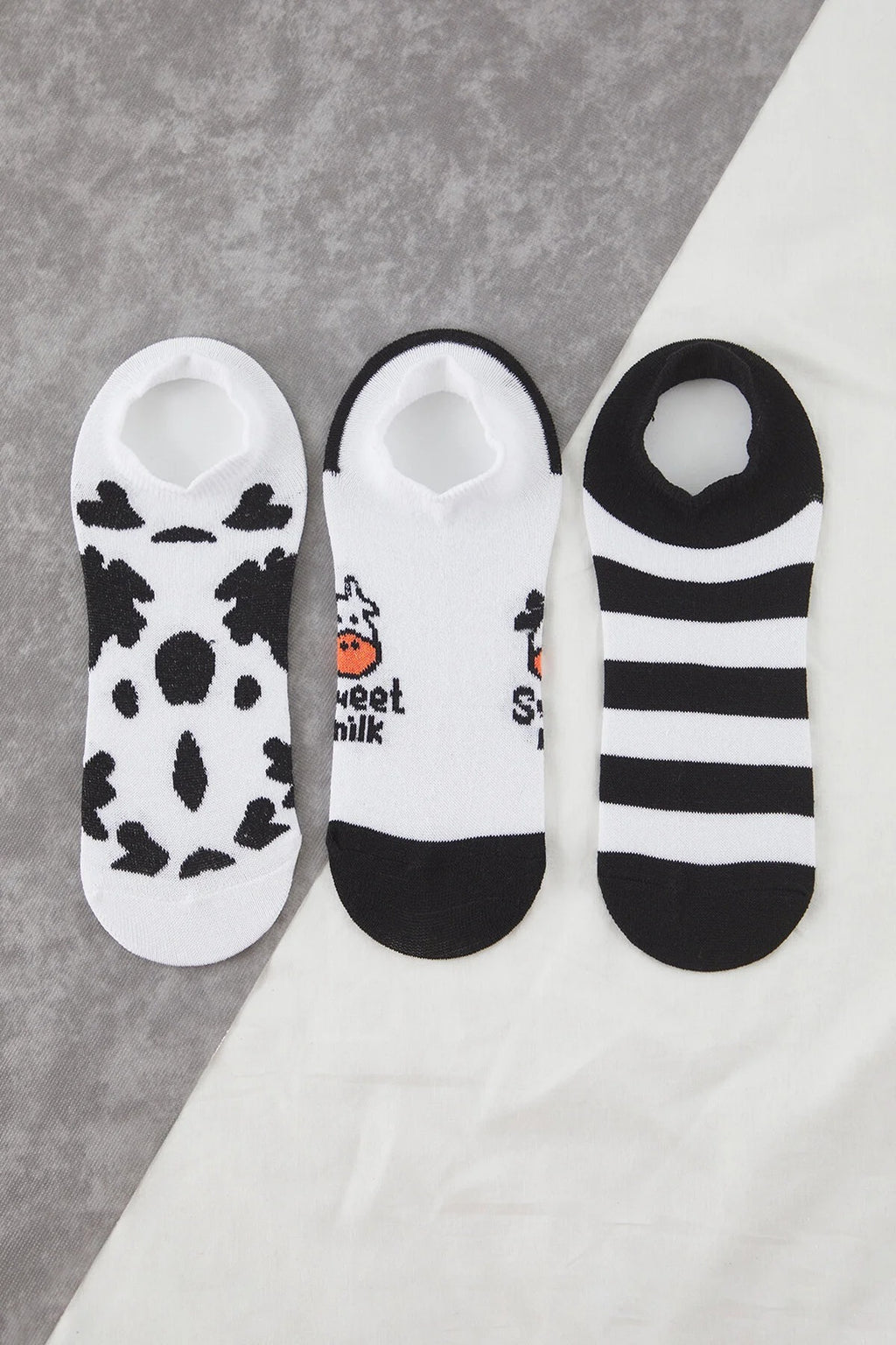 3-Pack Animal Patterned Jacquard Knit Socks