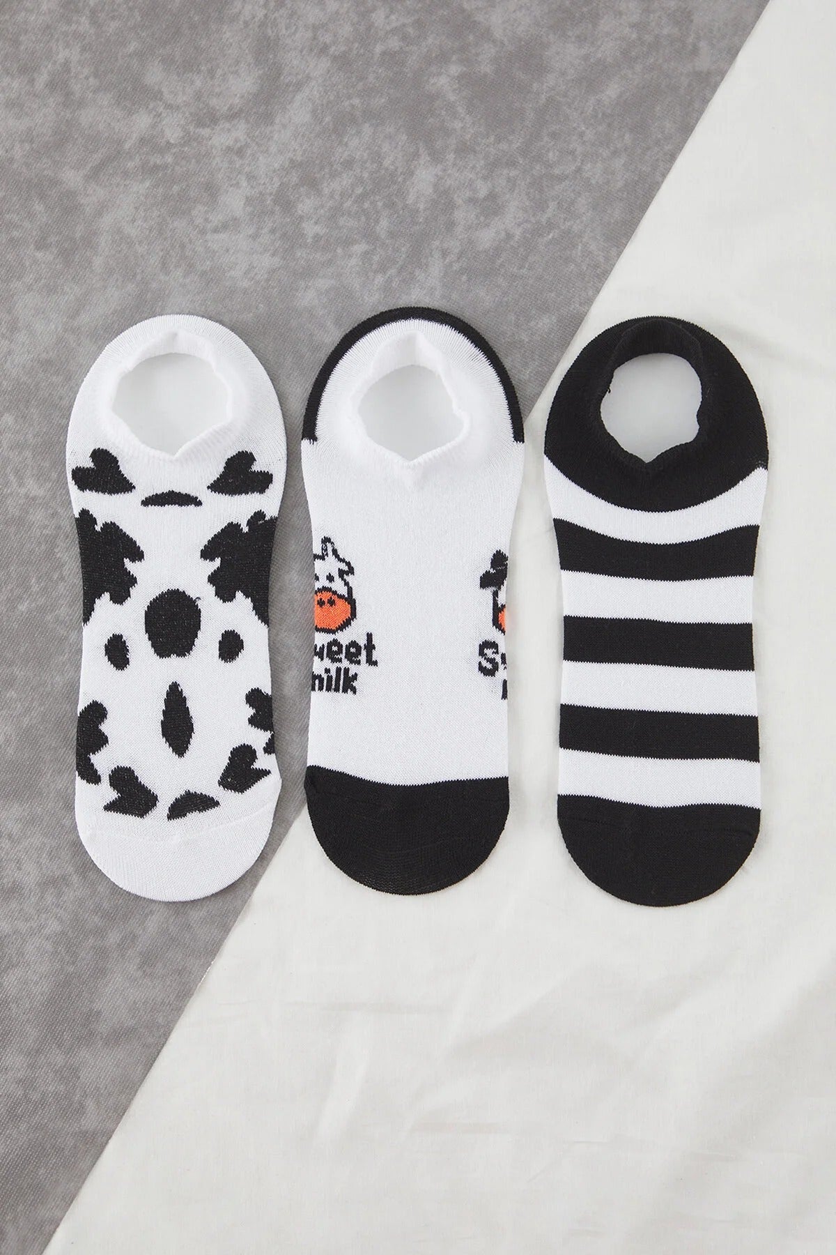 3-Pack Animal Patterned Jacquard Knit Socks