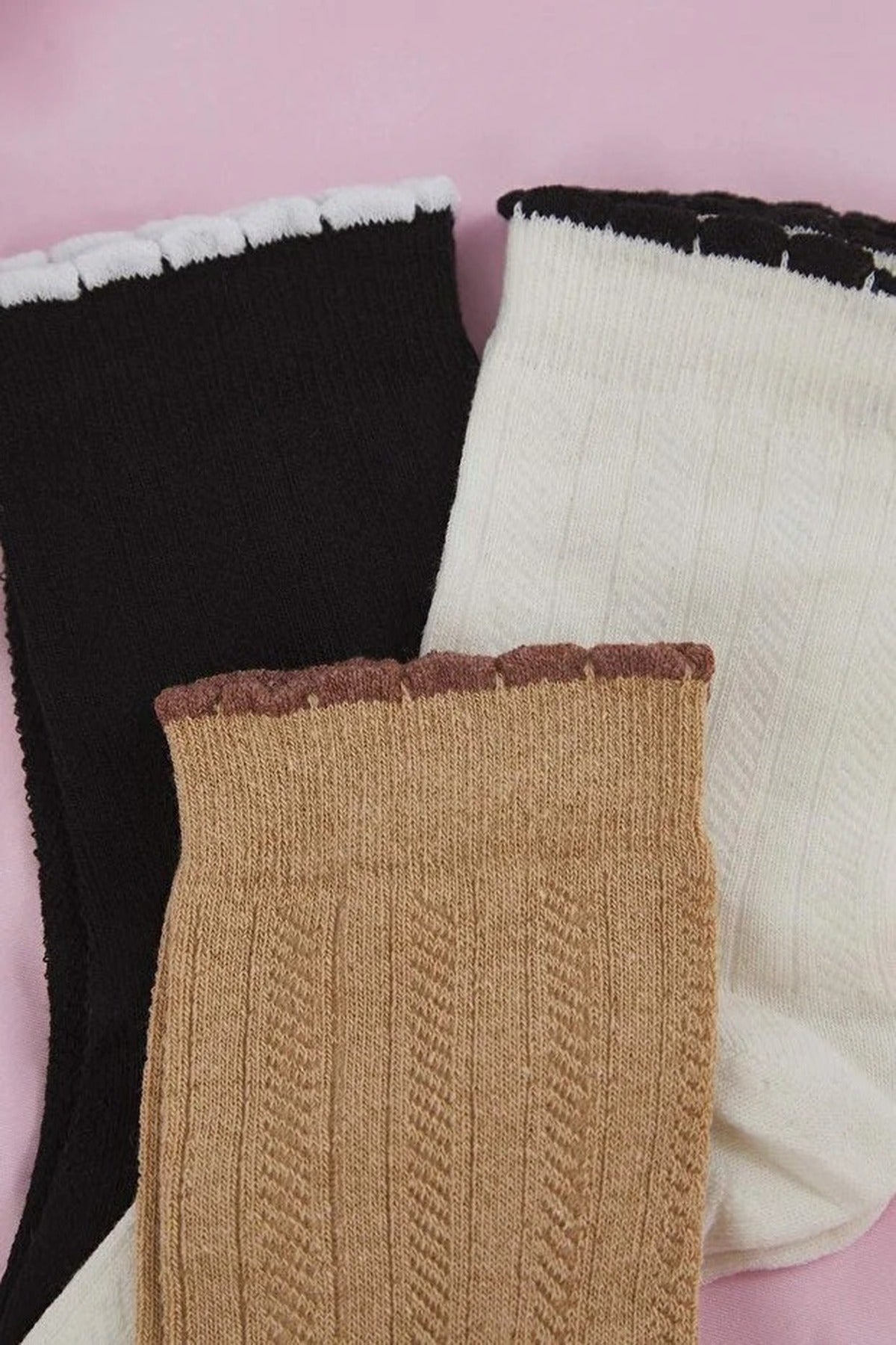 3-Pack Jacquard Knit Socks