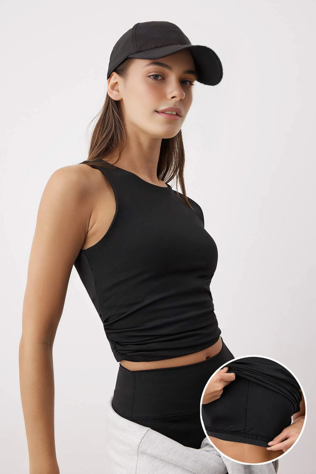 2-Layer Reflective Printed Supportive Knit Sports Bra