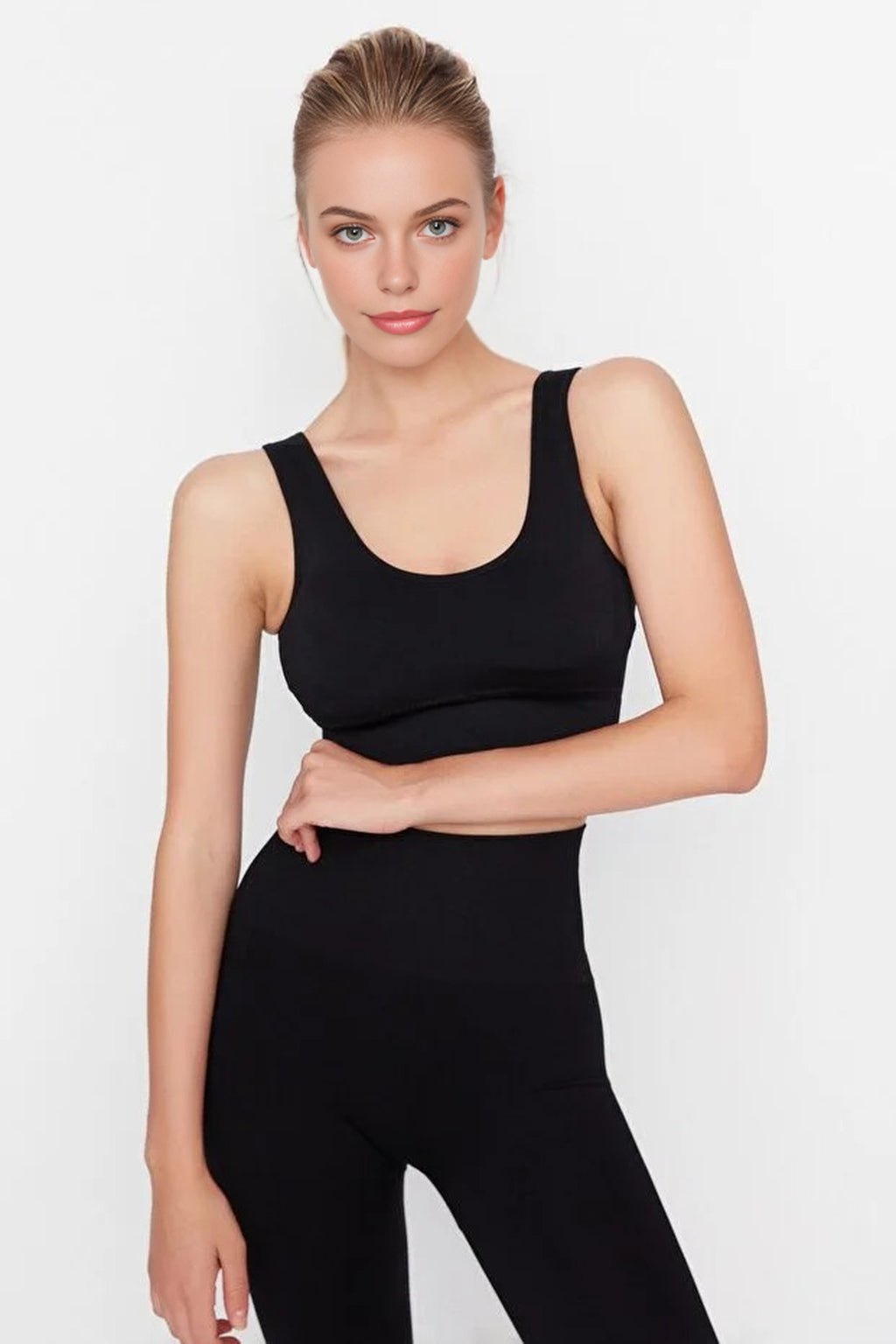 Seamless Supportive Knitted Sports Bra