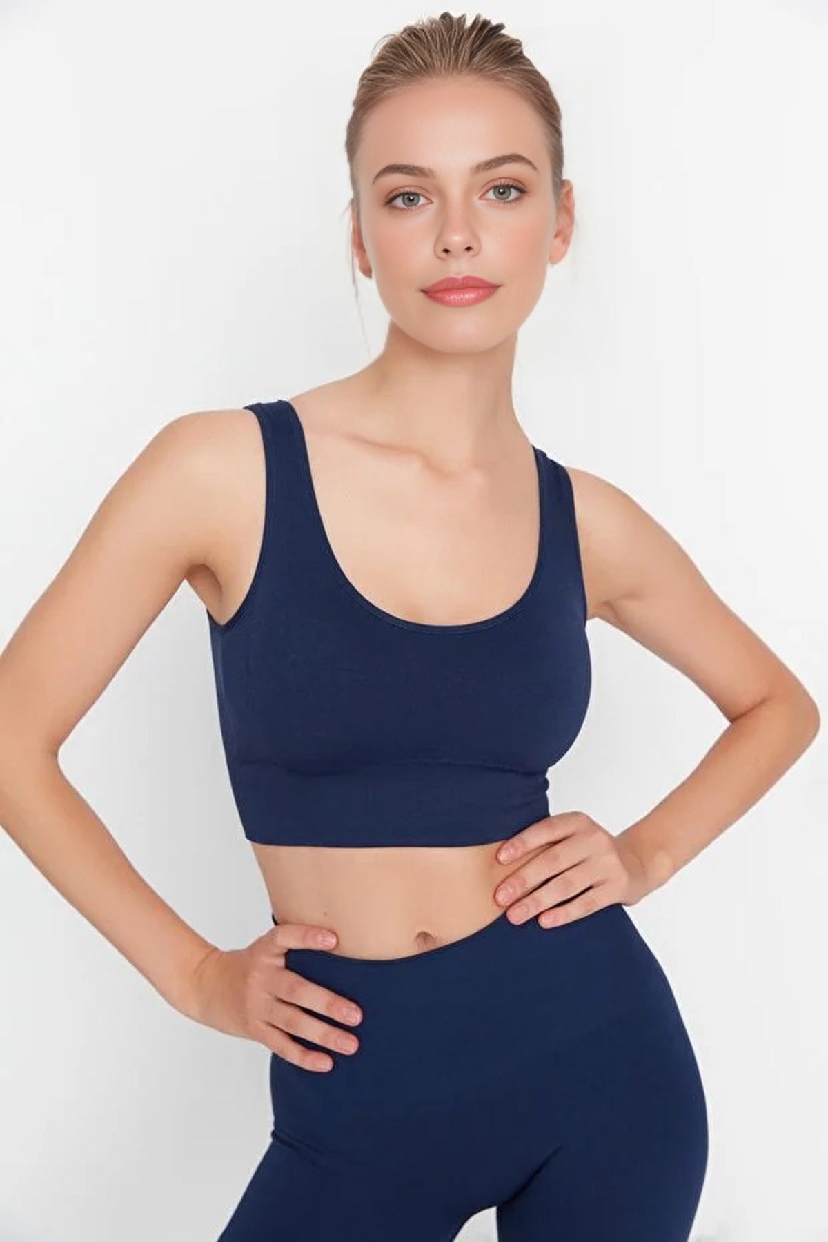 Seamless Supportive Knitted Sports Bra