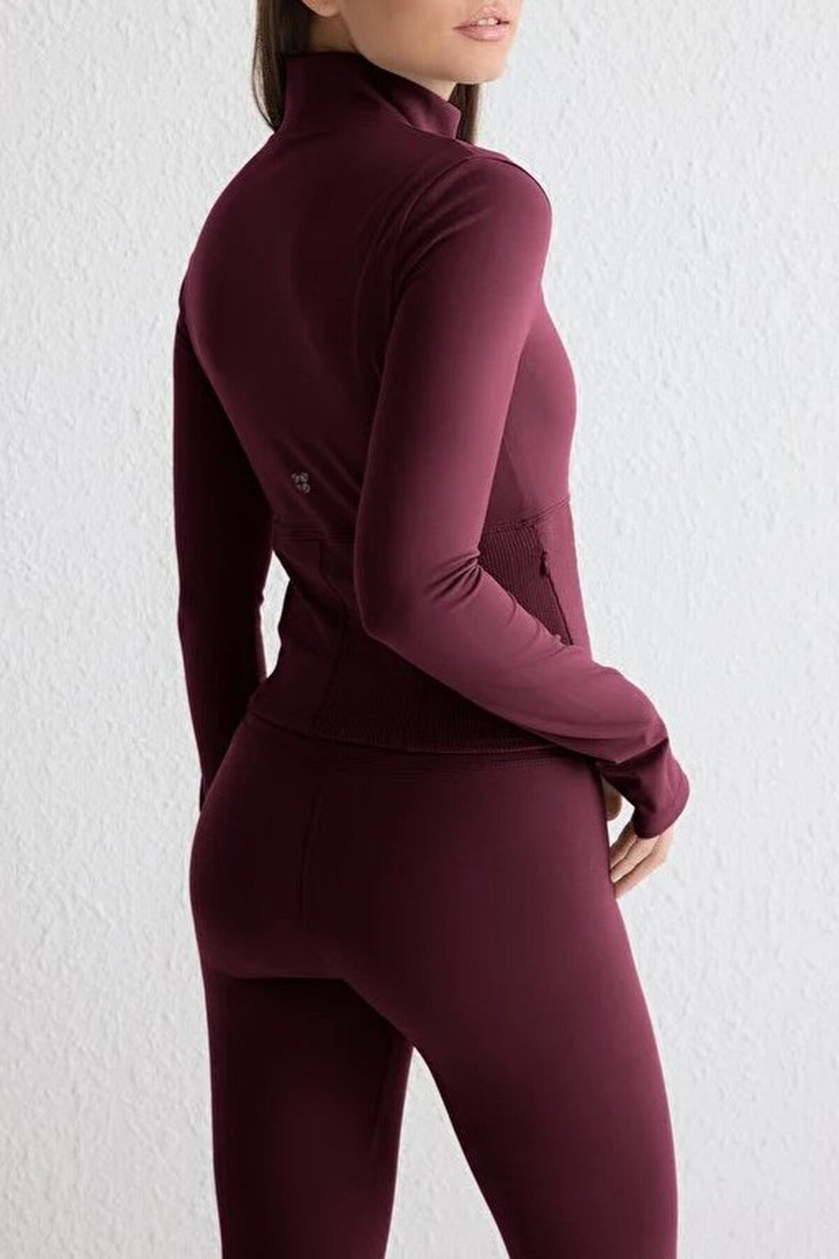 Thumbhole Knitted Sports Jacket