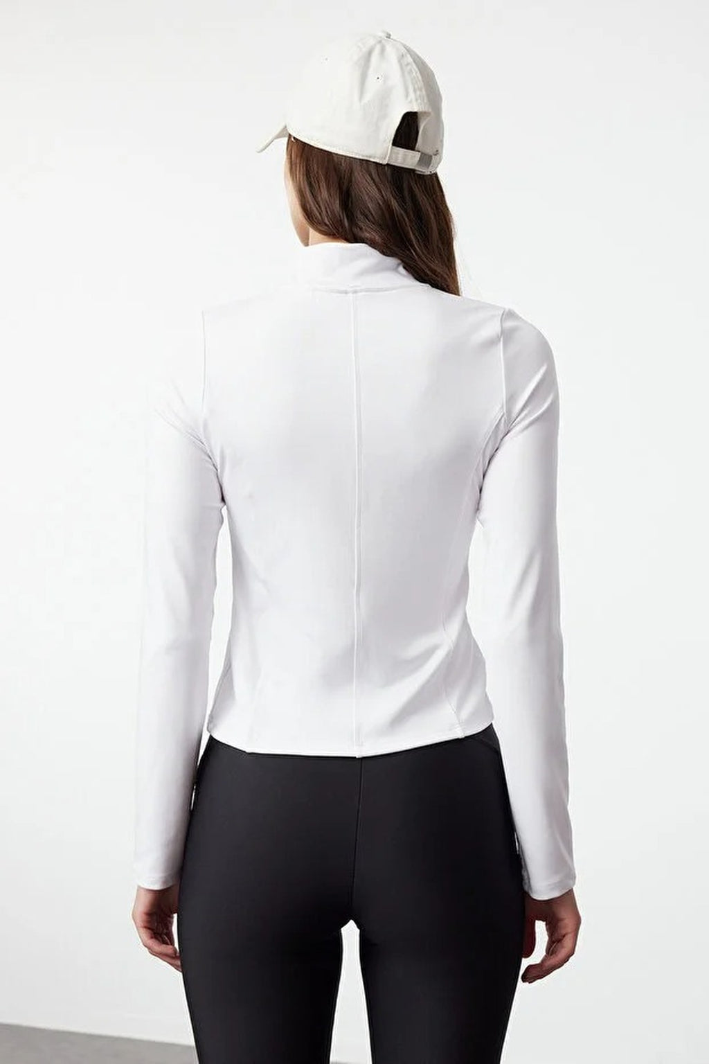 Zip-up Stand Collar Knitted Sports Jacket