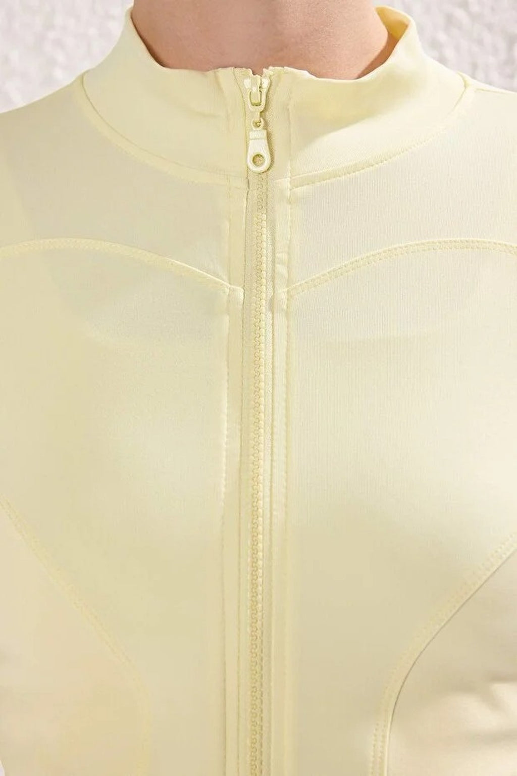 Zip-up Stand Collar Knitted Sports Jacket