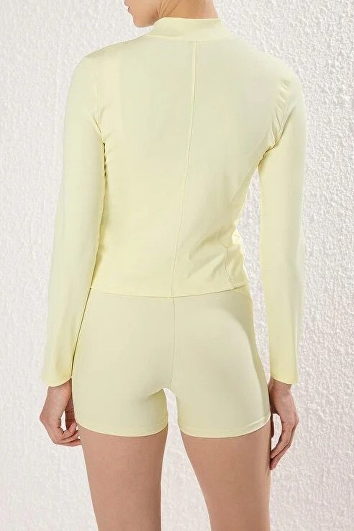 Zip-up Stand Collar Knitted Sports Jacket