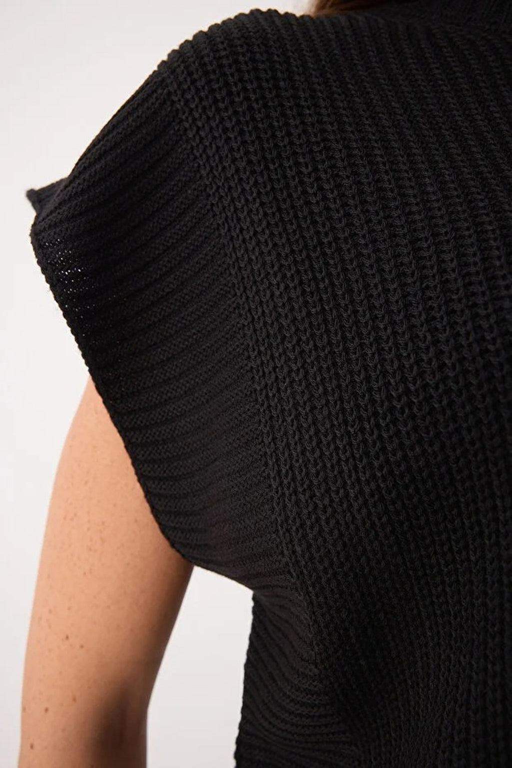 Crop Crew Neck Knit Sweater