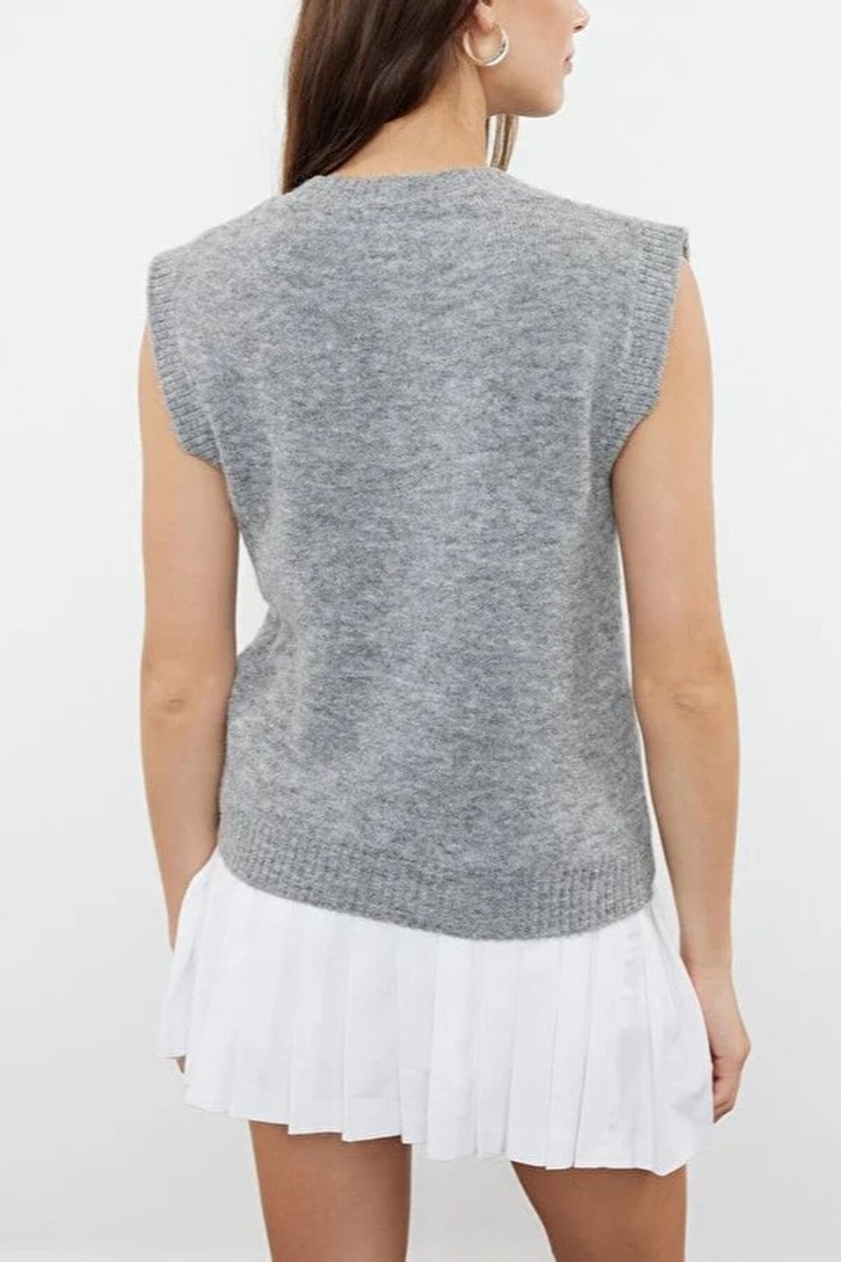Woolen Fitted Knit Sweater