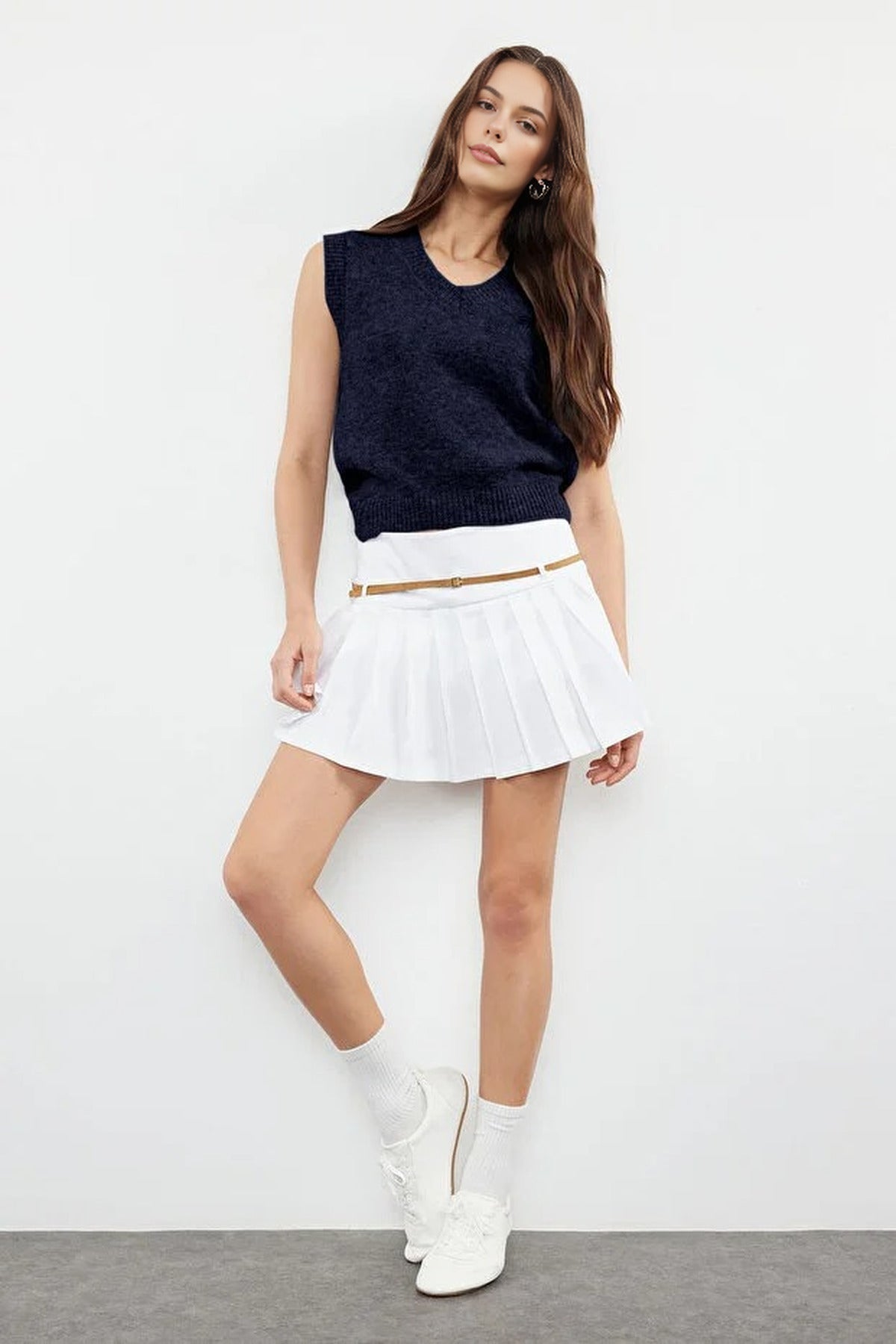 Woolen Fitted Knit Sweater