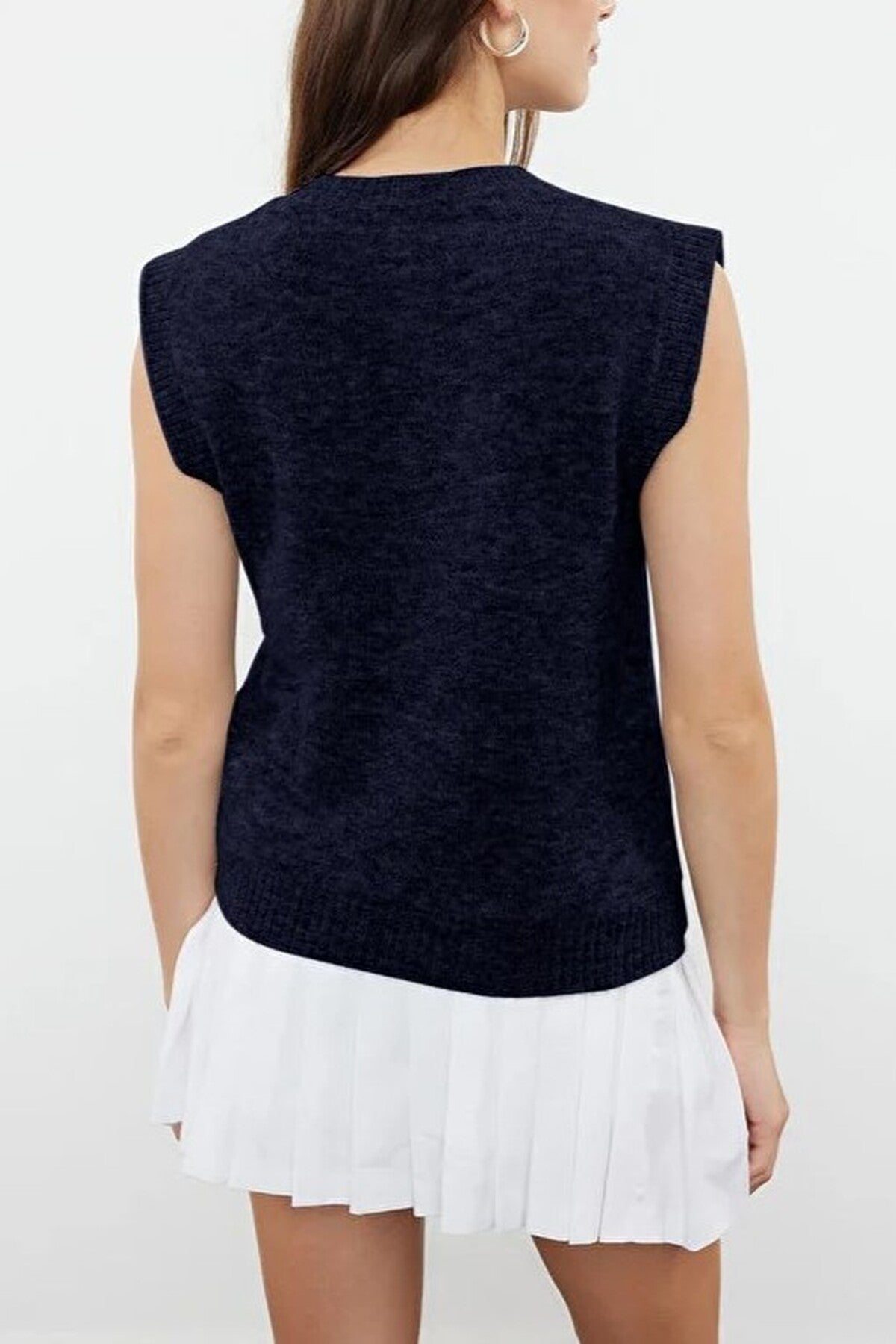Woolen Fitted Knit Sweater