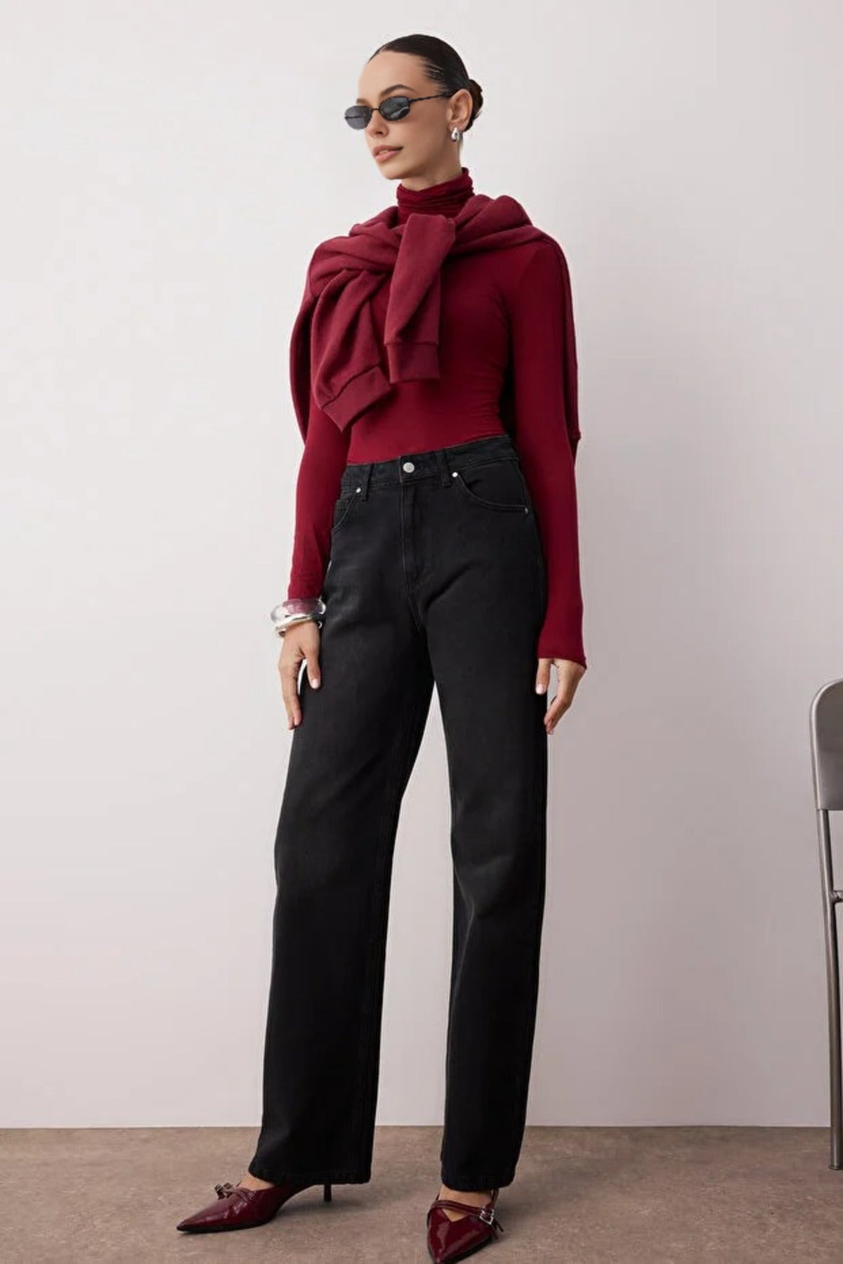 High Waist Wide Leg Jeans