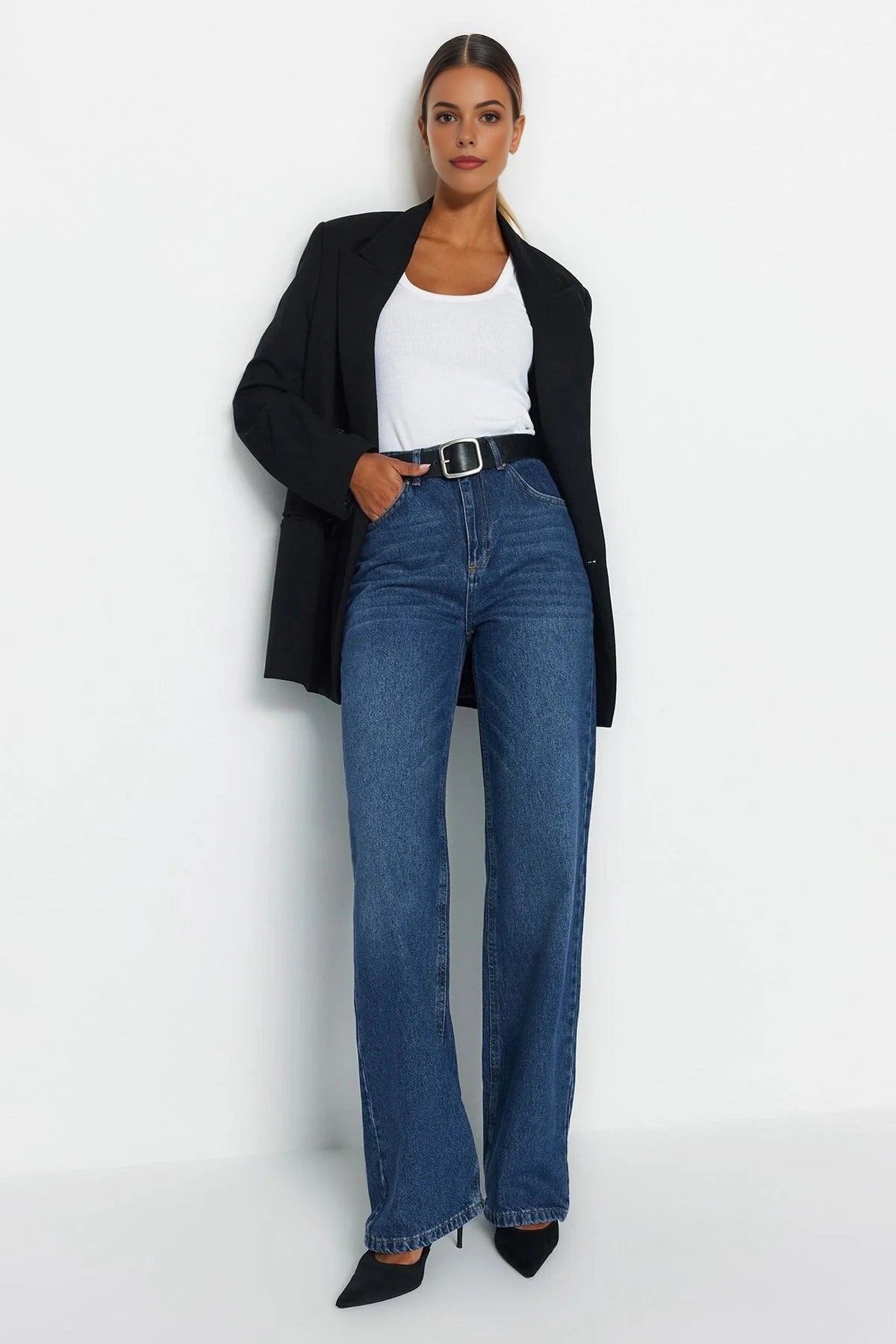 High Waist Wide Leg Jeans
