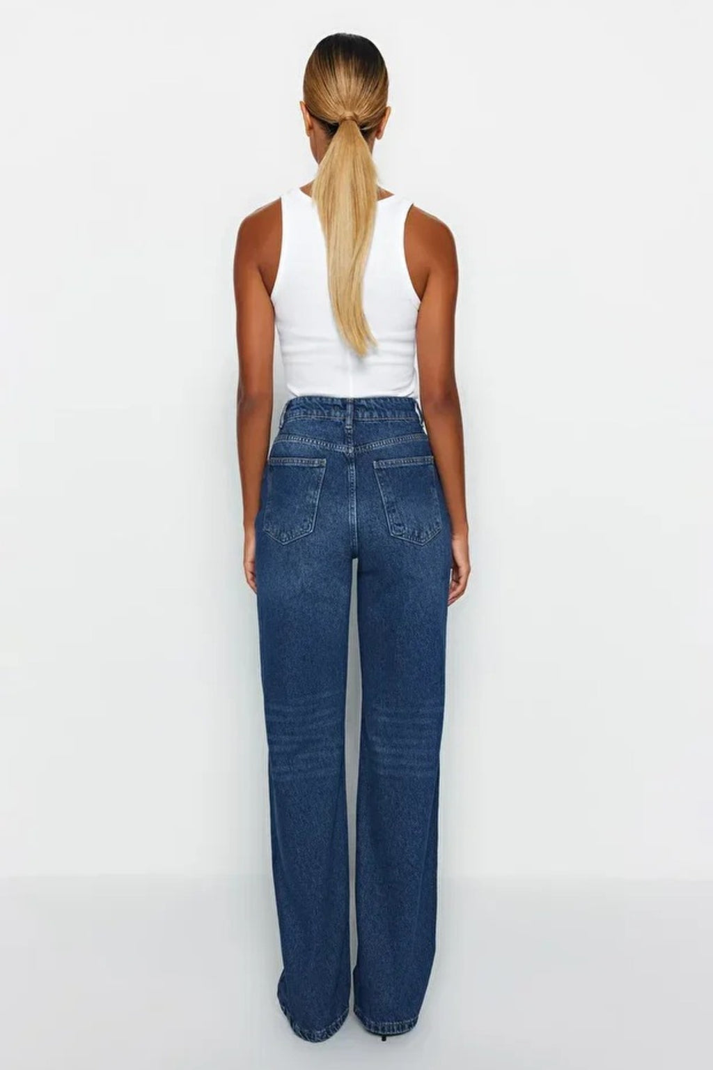 High Waist Wide Leg Jeans