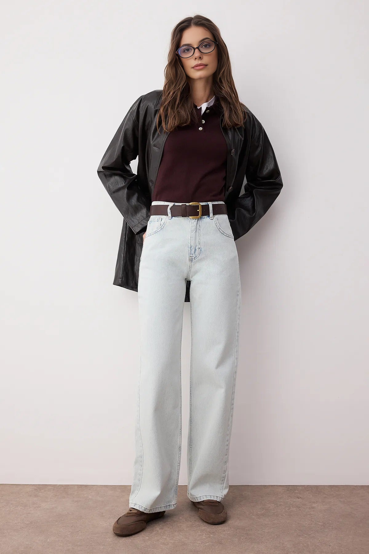 High Waist Wide Leg Jeans