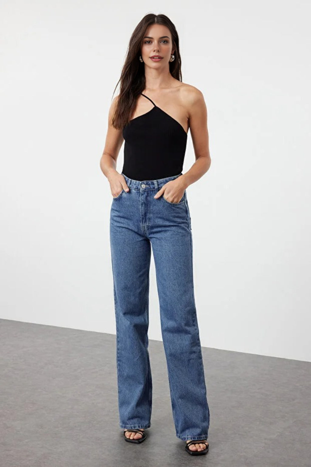 High Waist Wide Leg Jeans
