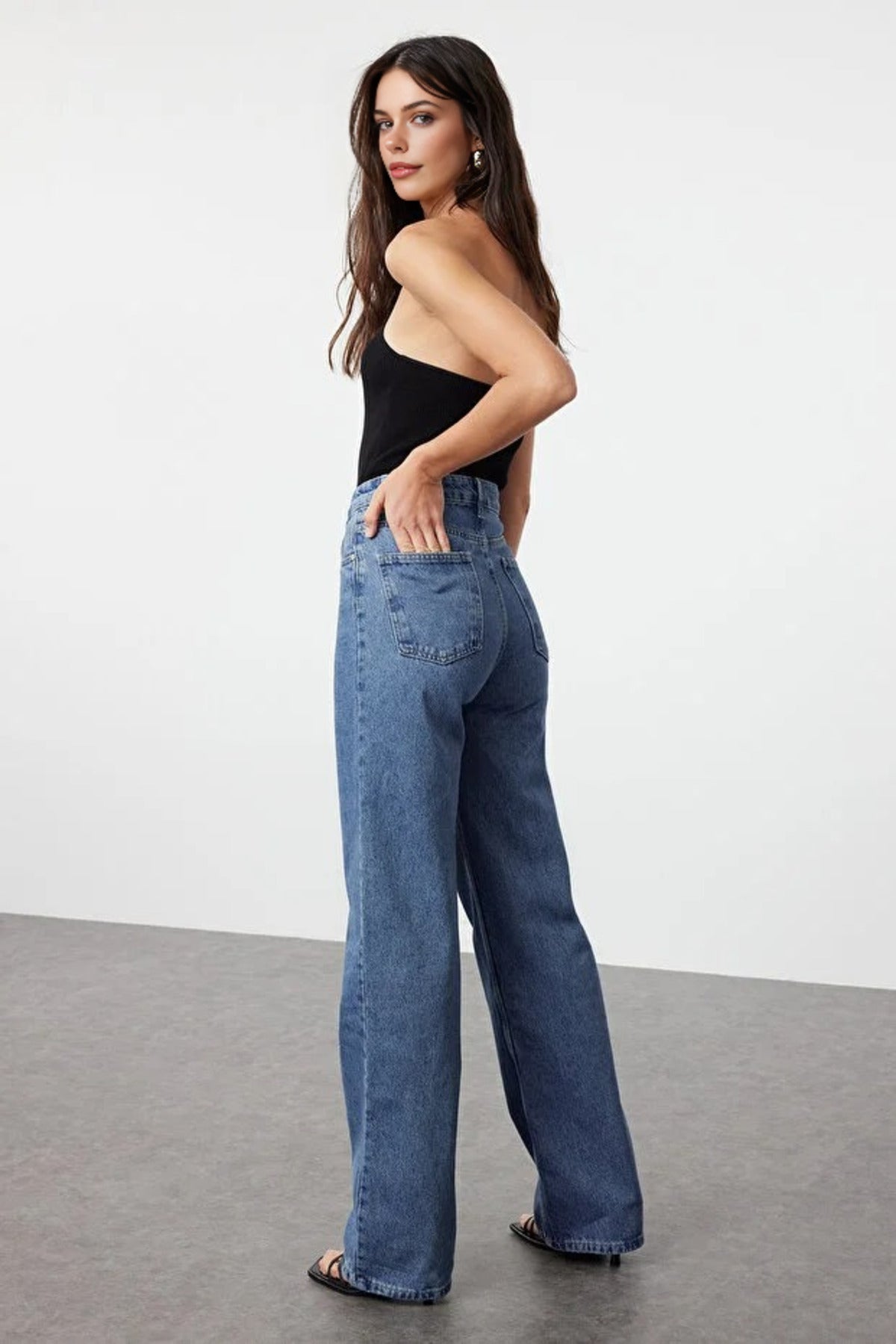 High Waist Wide Leg Jeans