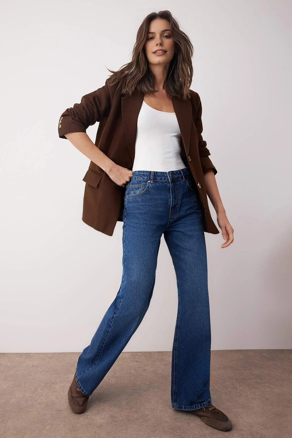 High Waist Wide Leg Jeans