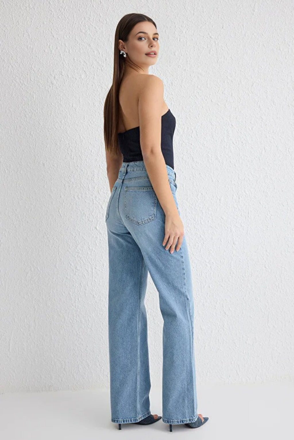 High Waist Wide Leg Jeans