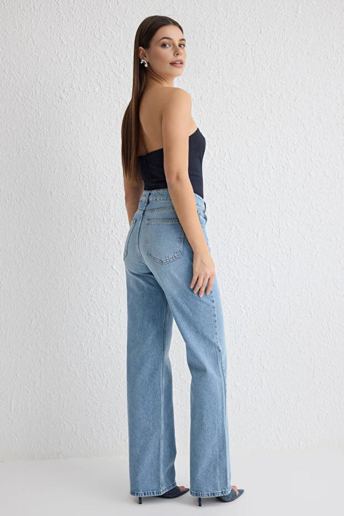High Waist Wide Leg Jeans