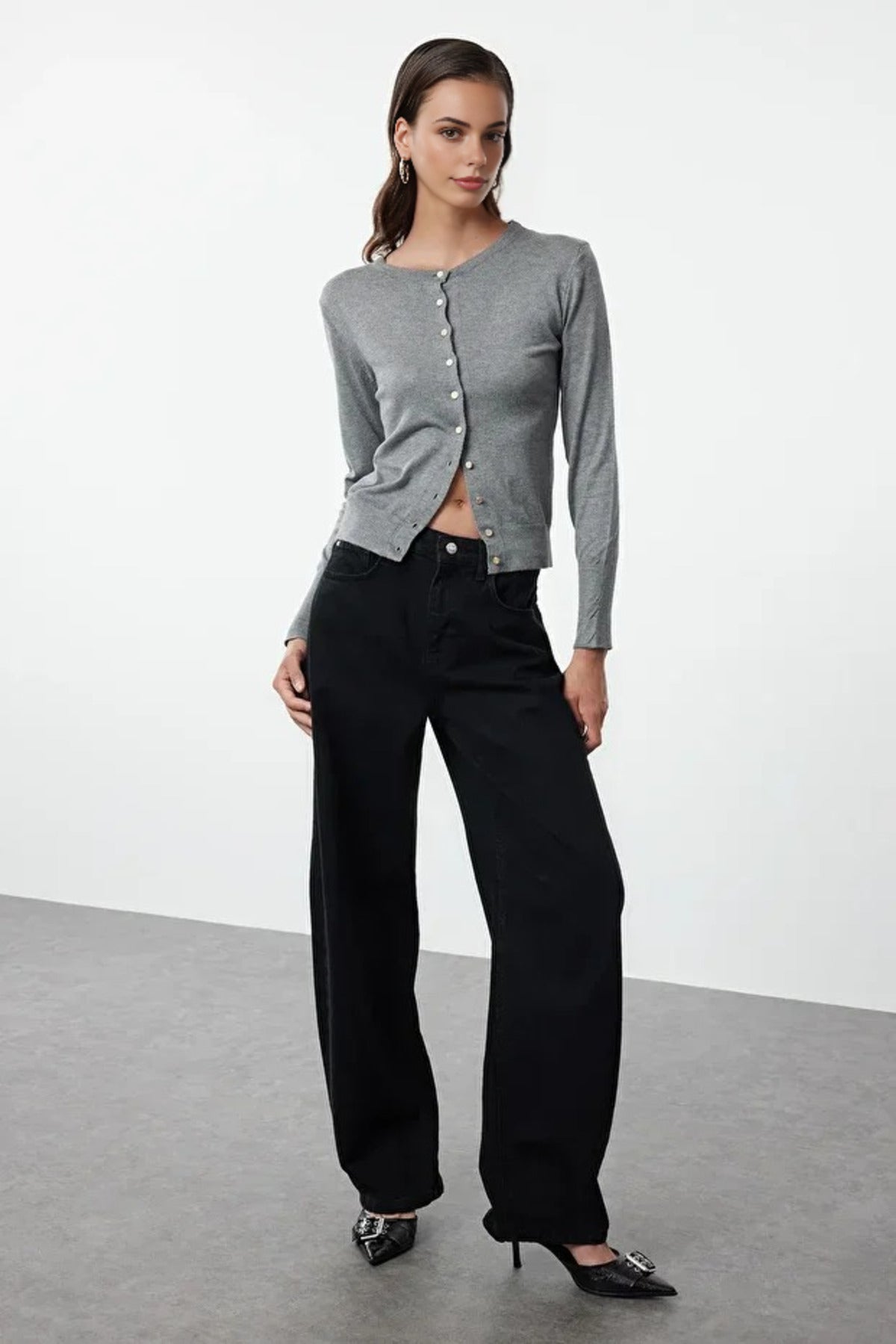 High Waist Baggy Jeans