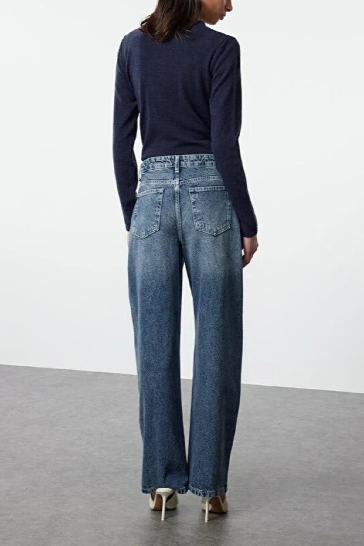 High Waist Baggy Jeans