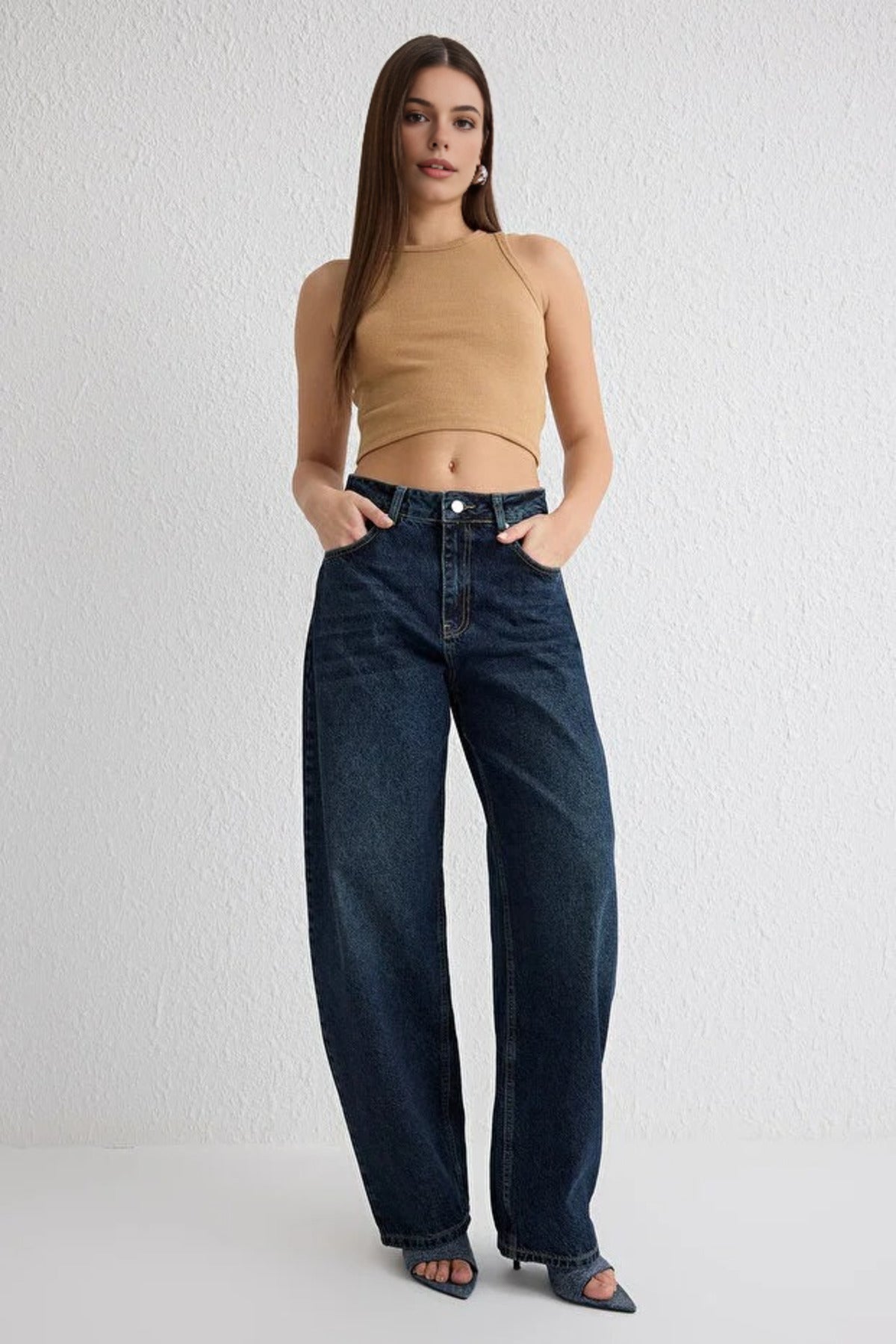 Normal Waist Loose Baggy Jeans