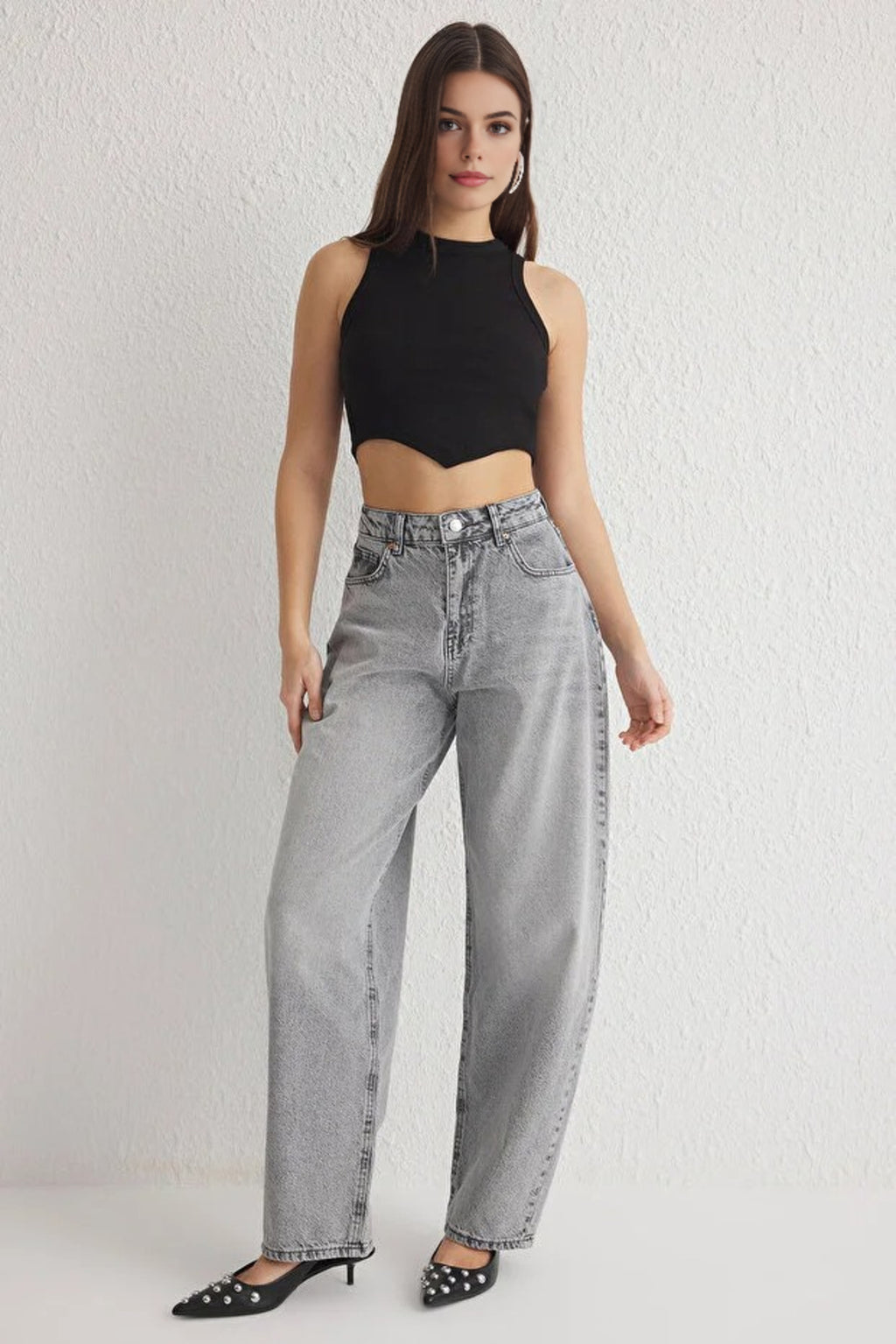 Normal Waist Loose Baggy Jeans