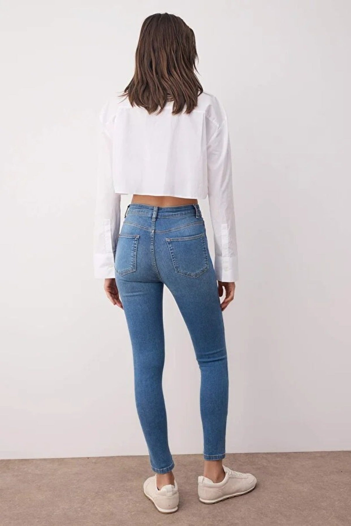 Fitted High Waist Skinny Jeans