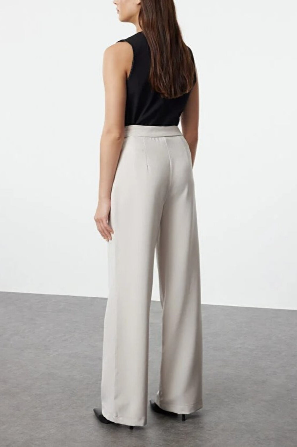 Wide Leg Woven Trousers