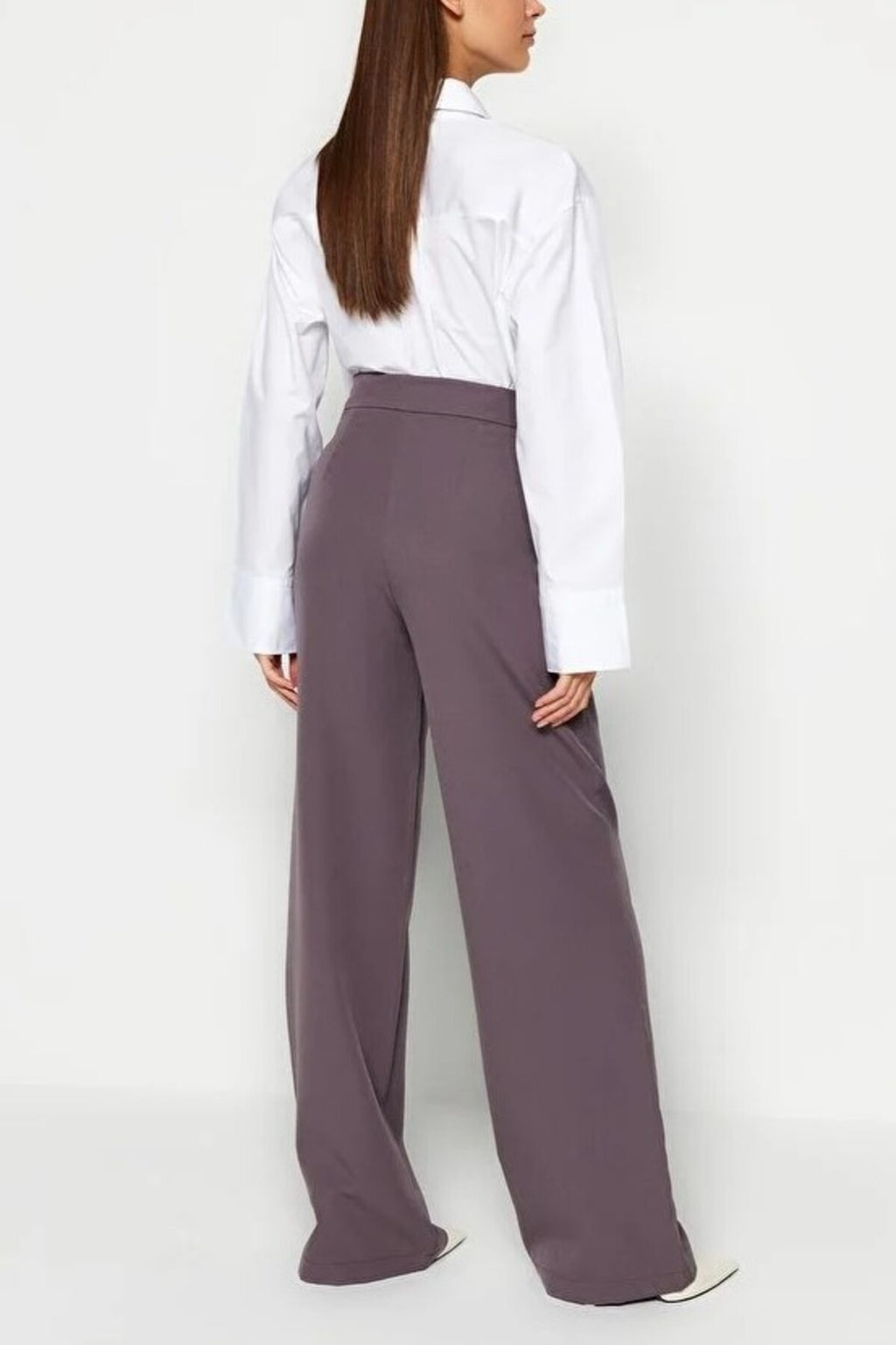 Wide Leg Woven Trousers