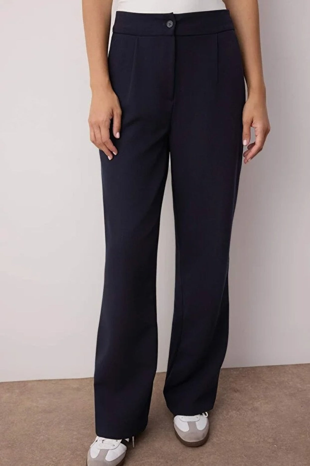 Wide Leg Woven Trousers