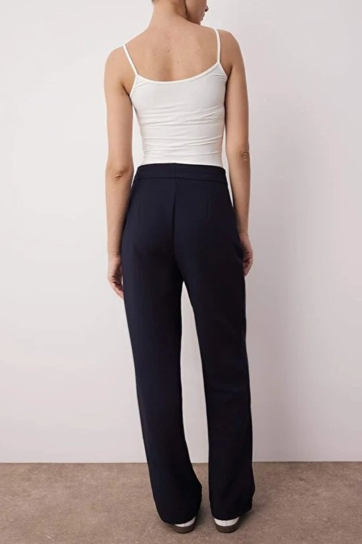 Wide Leg Woven Trousers