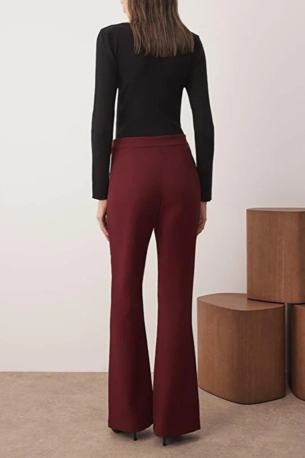 Flare Bootcut Woven Trousers