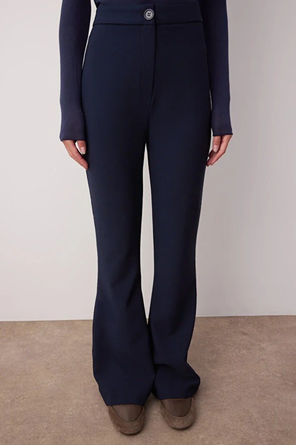 Flare Bootcut Woven Trousers