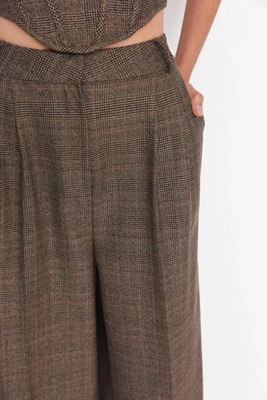 Wide Leg Woven Trousers