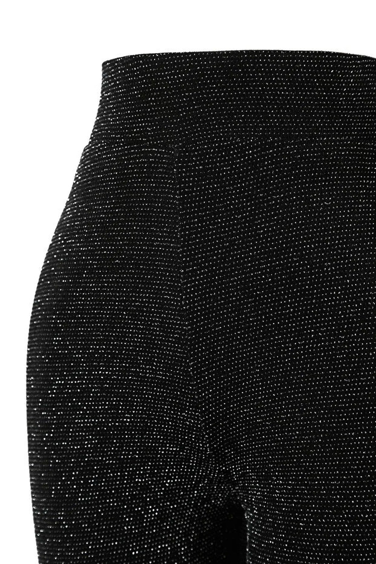 High Waist Glittery Knit Trousers