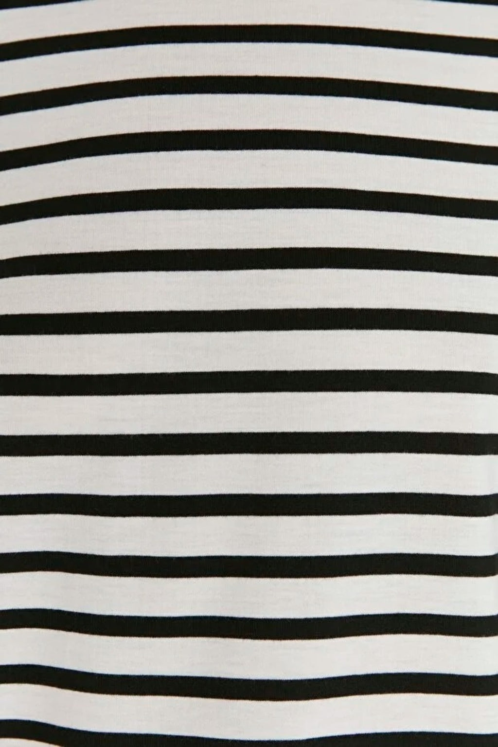 Striped Crew Neck Knit T-Shirt