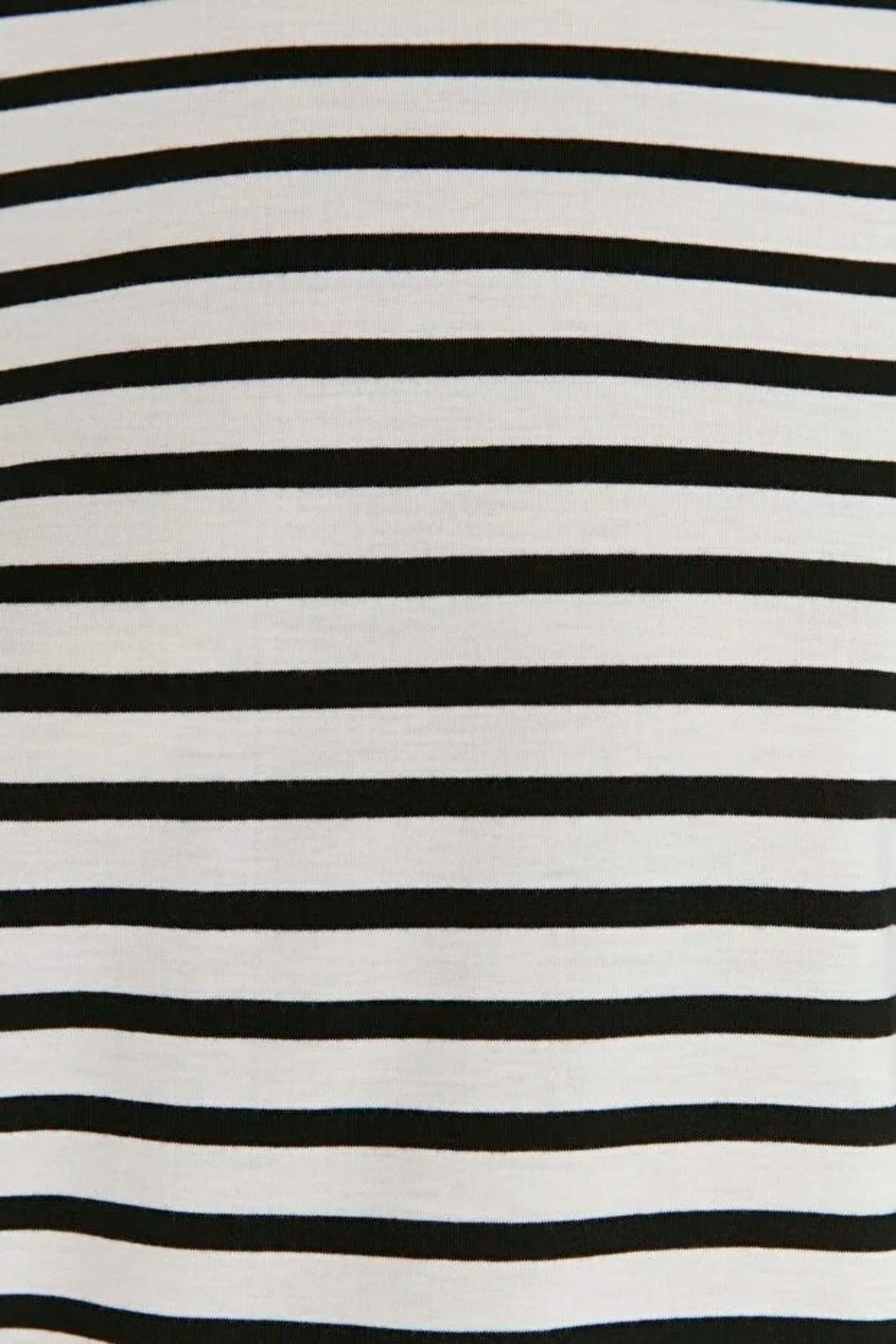 Striped Crew Neck Knit T-Shirt