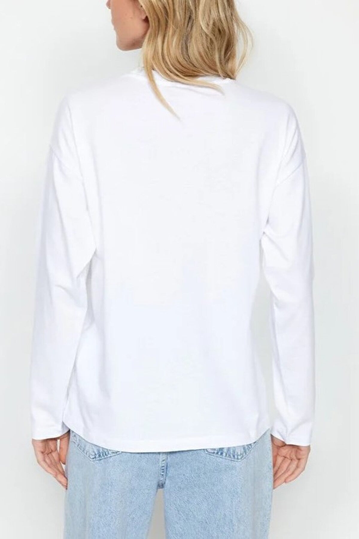 Thick Basic Crew Neck Knit T-Shirt