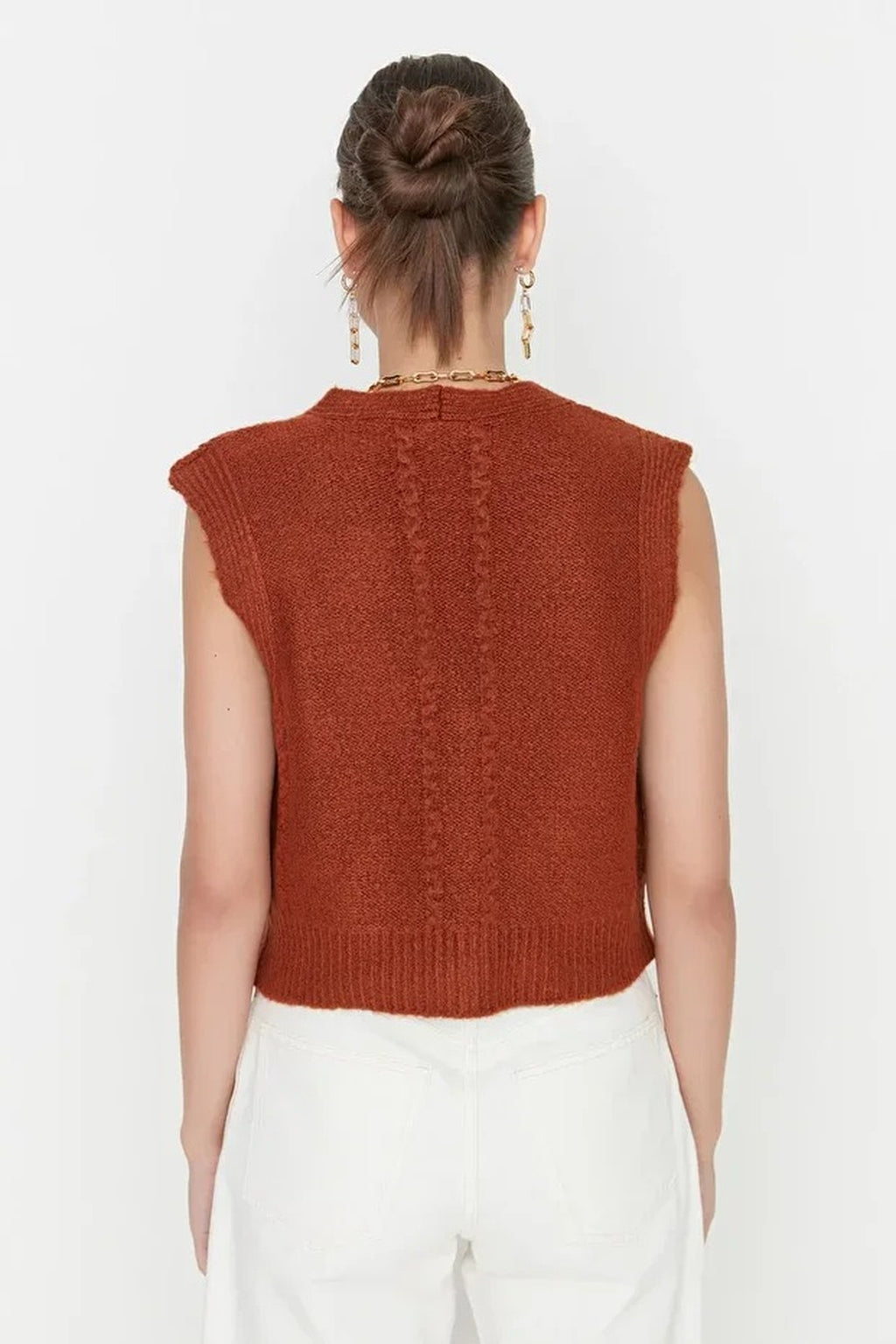 Soft Textured Knit Vest