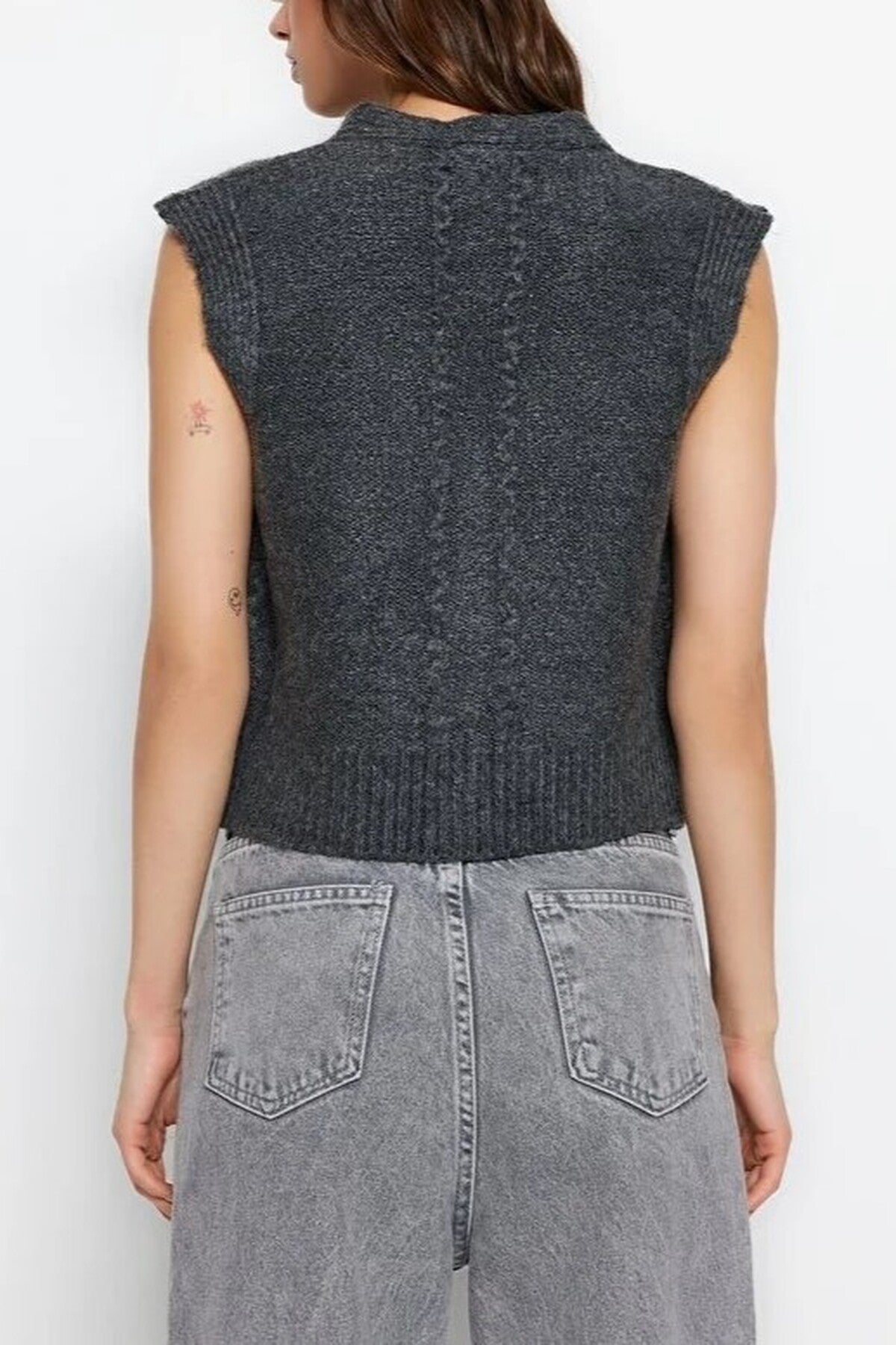 Soft Textured Knit Vest