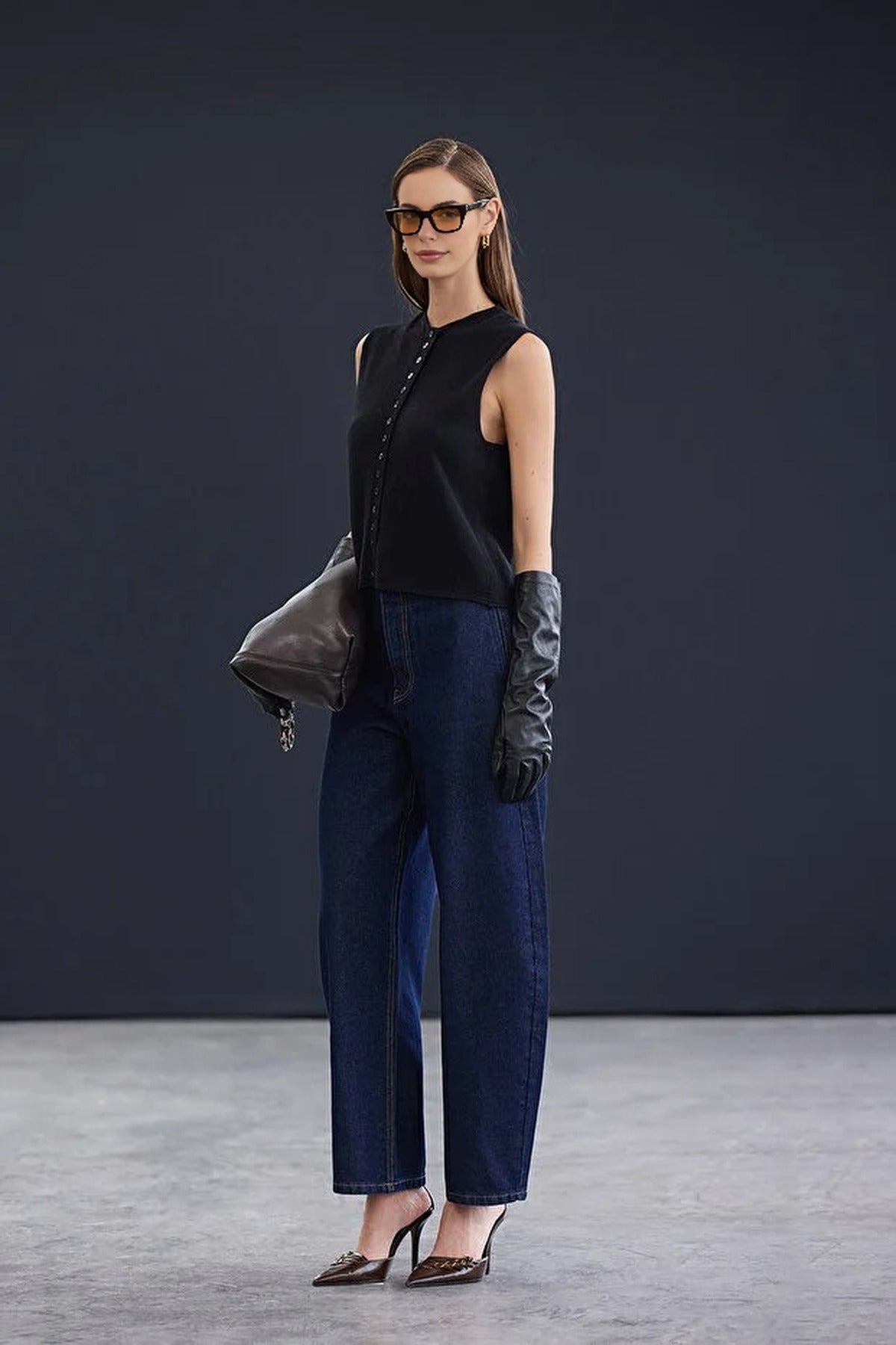 Regular Cashmere Blend Crew Neck Vest