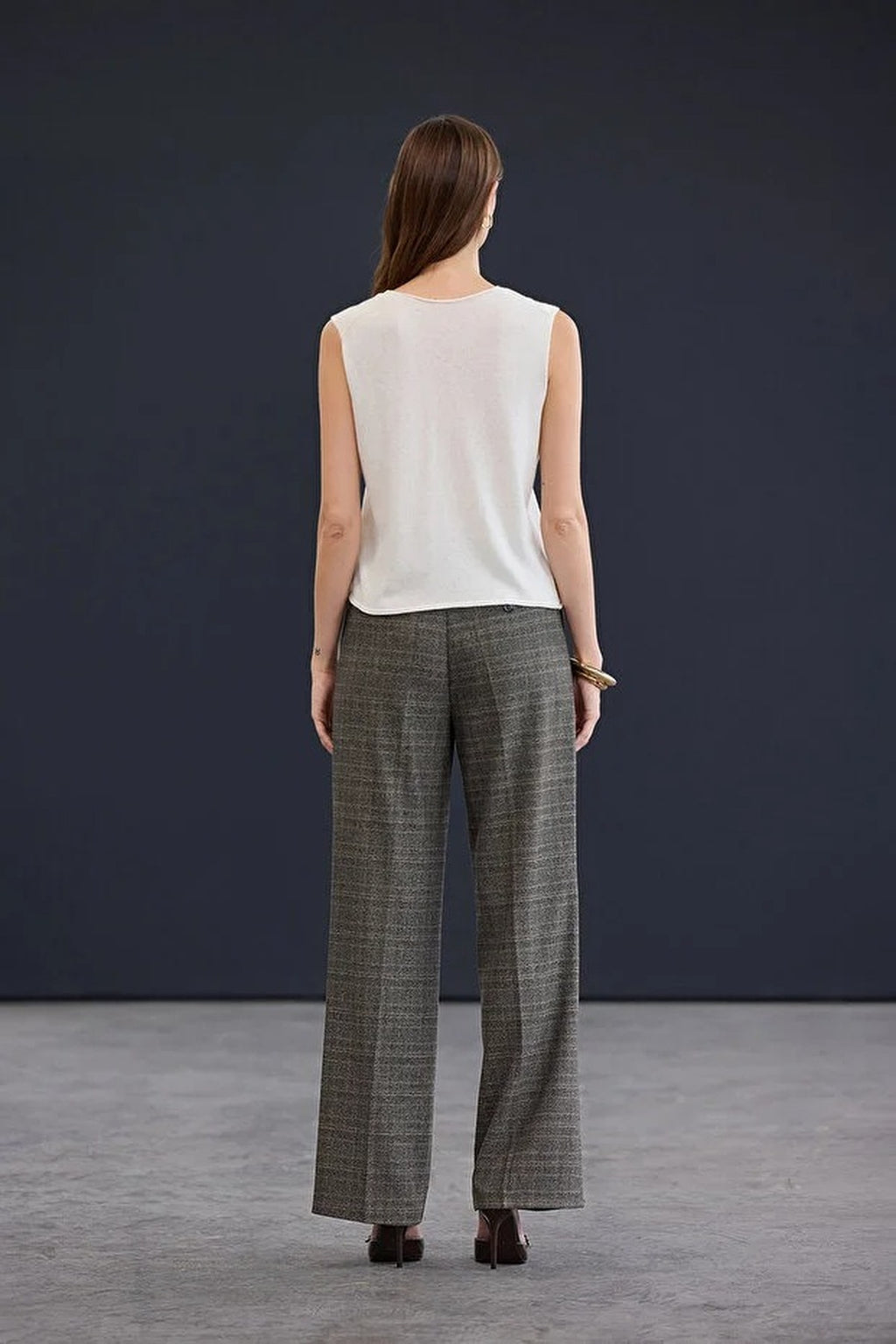 Regular Cashmere Blend Crew Neck Vest