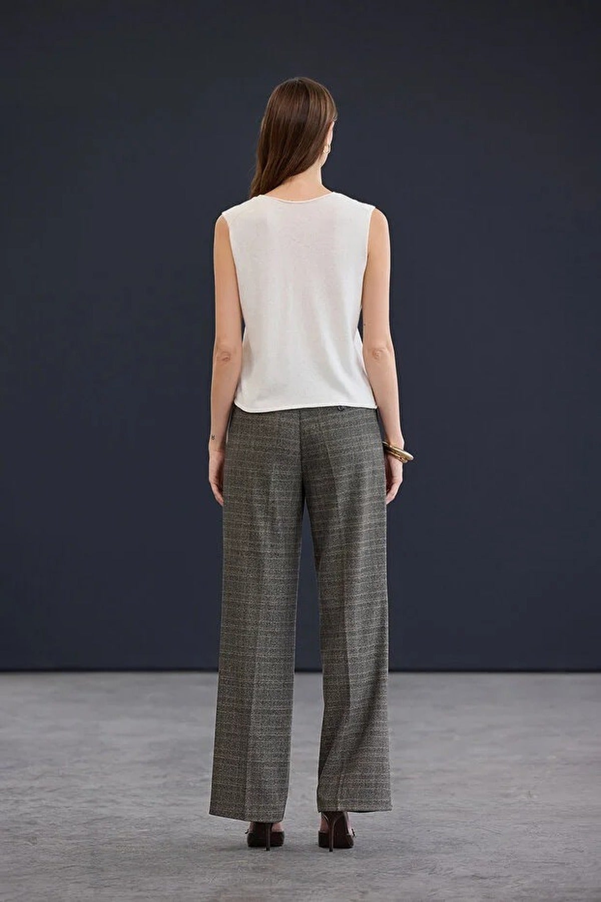 Regular Cashmere Blend Crew Neck Vest